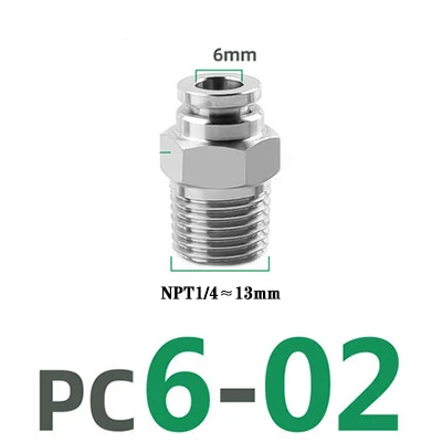 Быстроразъемная муфта пневматическая 1/8 1/4 3/8 1/2  из нержавеющей стали