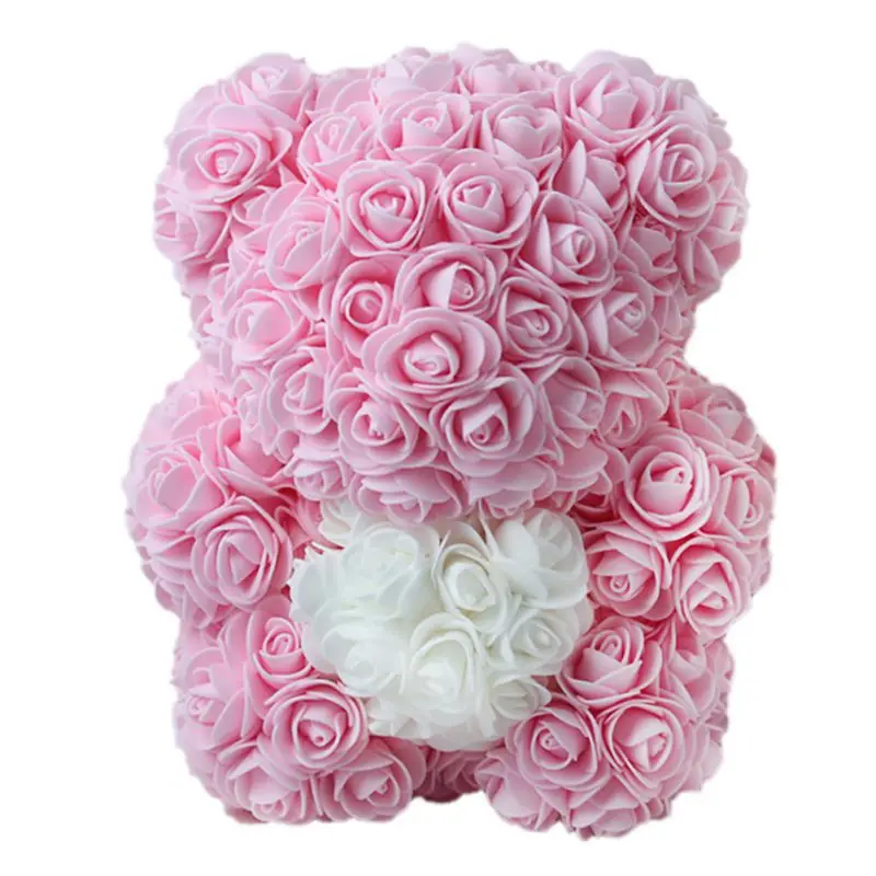 

Valentines Romantic Gift box PE Rose Bear Artificial Rose Decorations Cute Cartoon Mother\\'s day gift