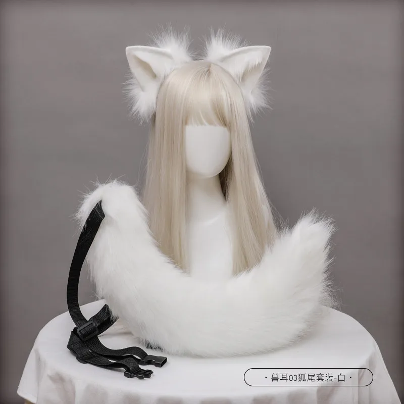 Wolf Anime Beast Tail Ear Cat Fox Hair Hoop Halloween Cosplay Accessories | Headwear