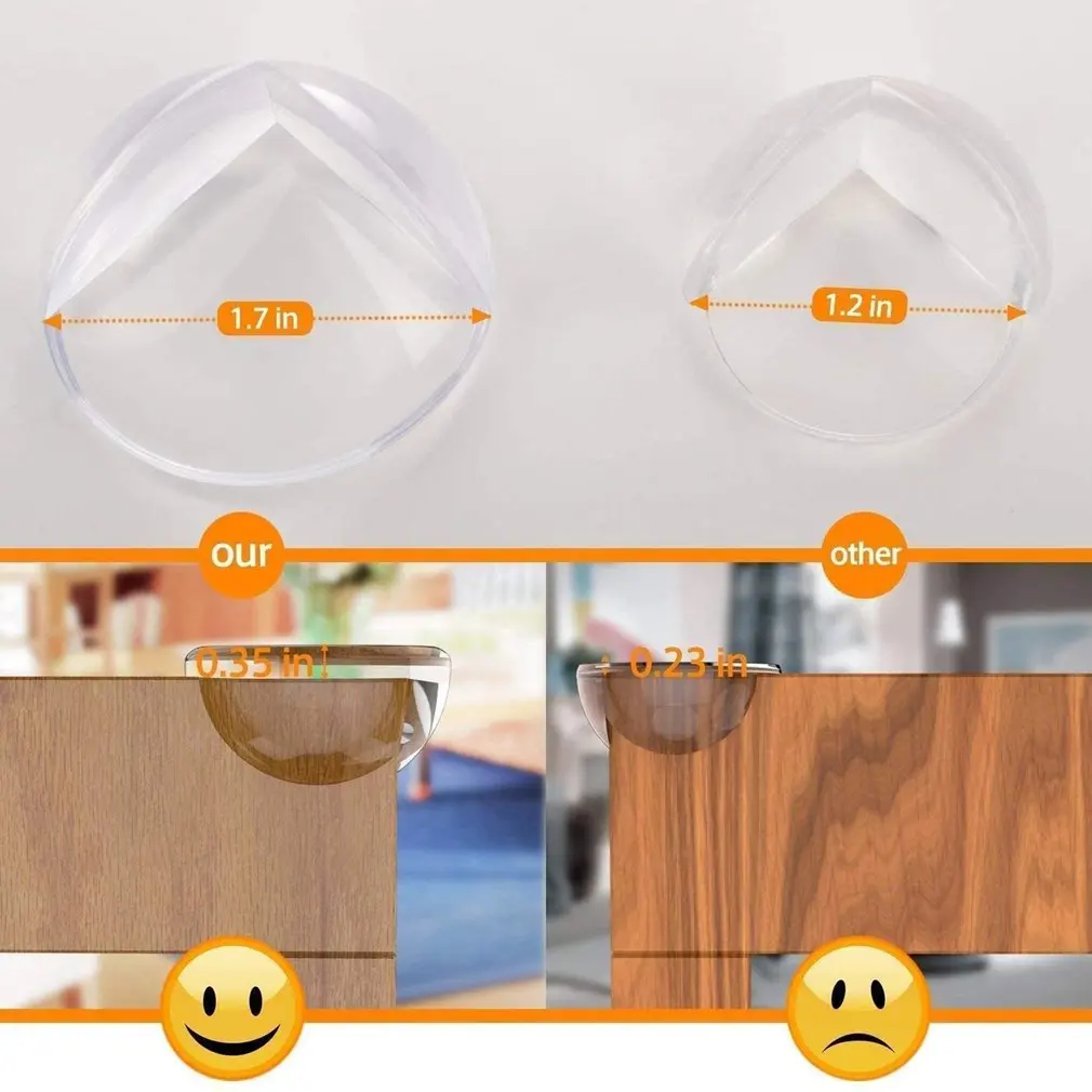

12Pcs/set Baby Safety L Shape Transparent Protector Cover Table Corner Guards Children Protection Furnitures Edge Corner Guards
