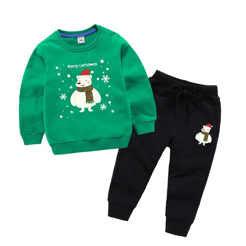 

Spring Arrival Children's Clothing Set Fashion Tracksuit For Girls Boys Sports Suit long-sleeved T-shirt + pants suit Clothes