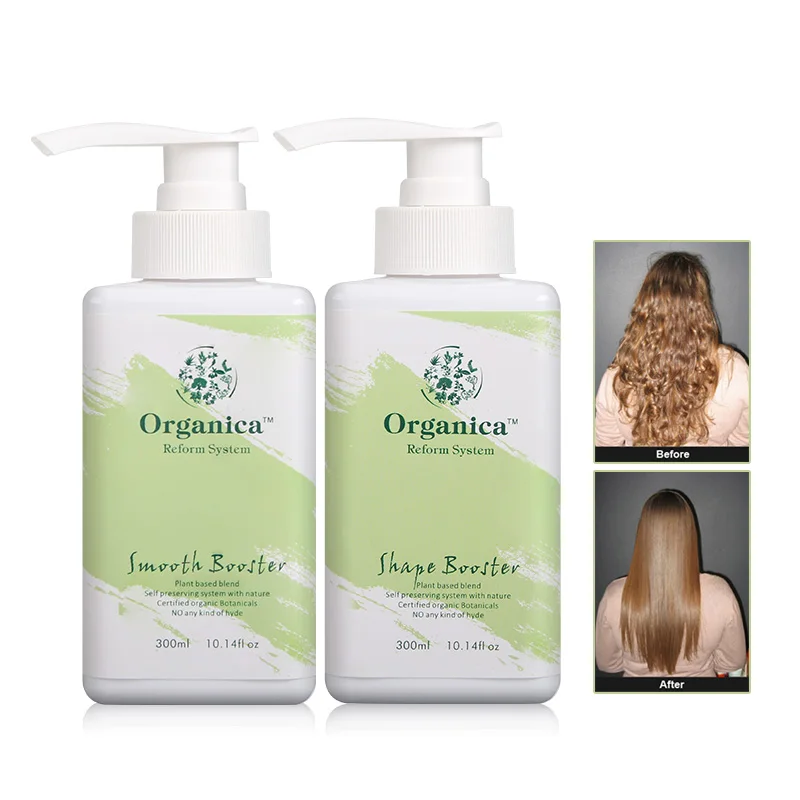 100% Organica Botanicals Health without Formaldehyde 300ml Shape+Smooth Booster Hair Treatment Straighten and Smooth Cruly Hair