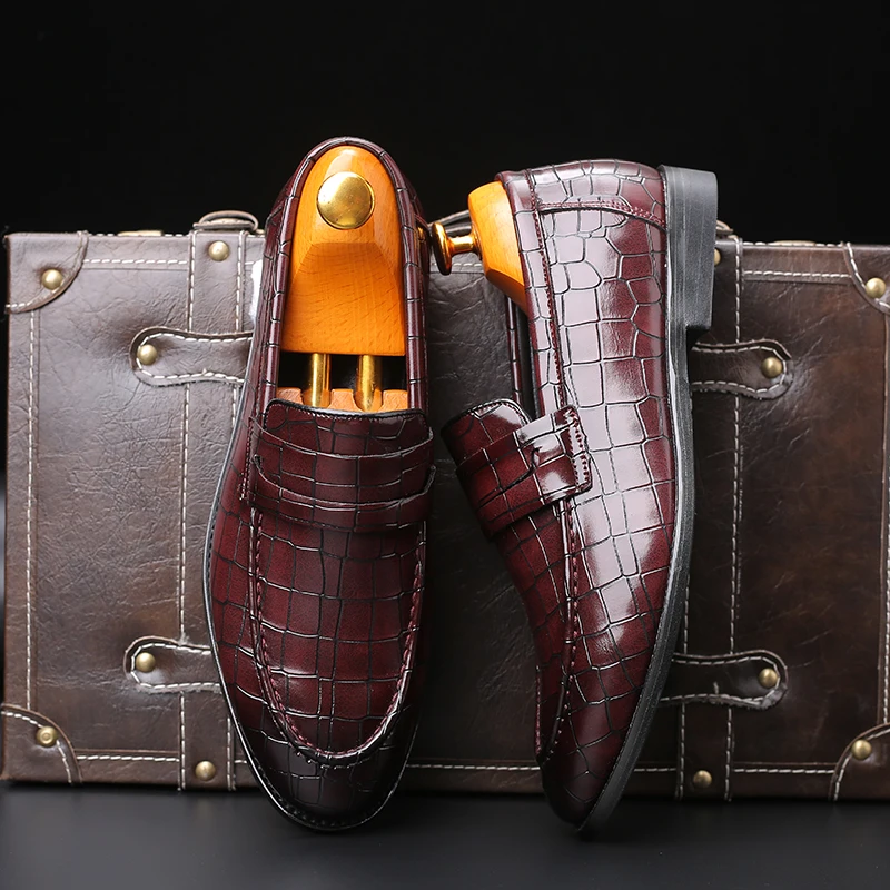 

Big Size to 48 Summer Autumn Trend Work Gentlemen Shoes Mens Fashion Style Casual Business Shoes Footwear Black Shoes For Man