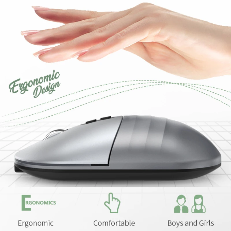 

Wireless Mouse Bluetooth Rechargeable Mouse Wireless Computer Silent Mause Dual-mode Ergonomic Gaming Mouse For Laptop PC Tablet