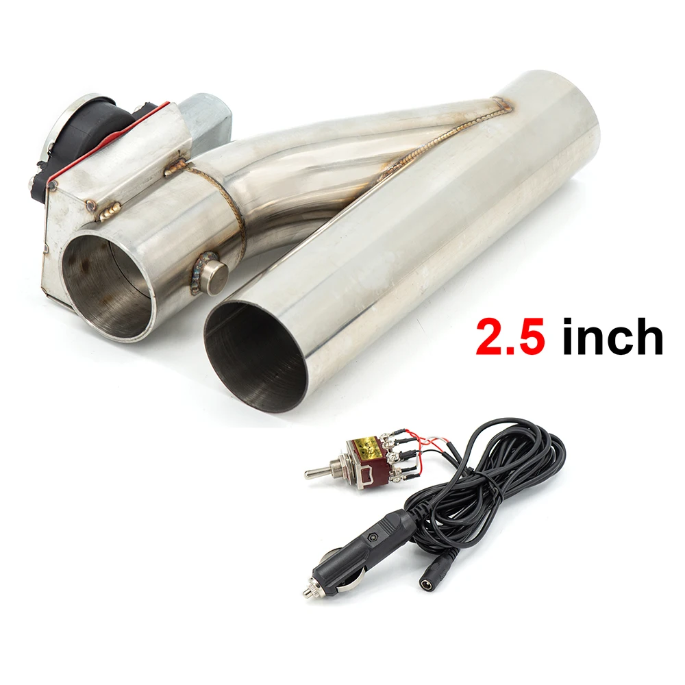 2.0 inch 2.5 3.0 SS304 Y Pipe exhaust cutout Electric Exhaust cut out Down bypass valve switch button |