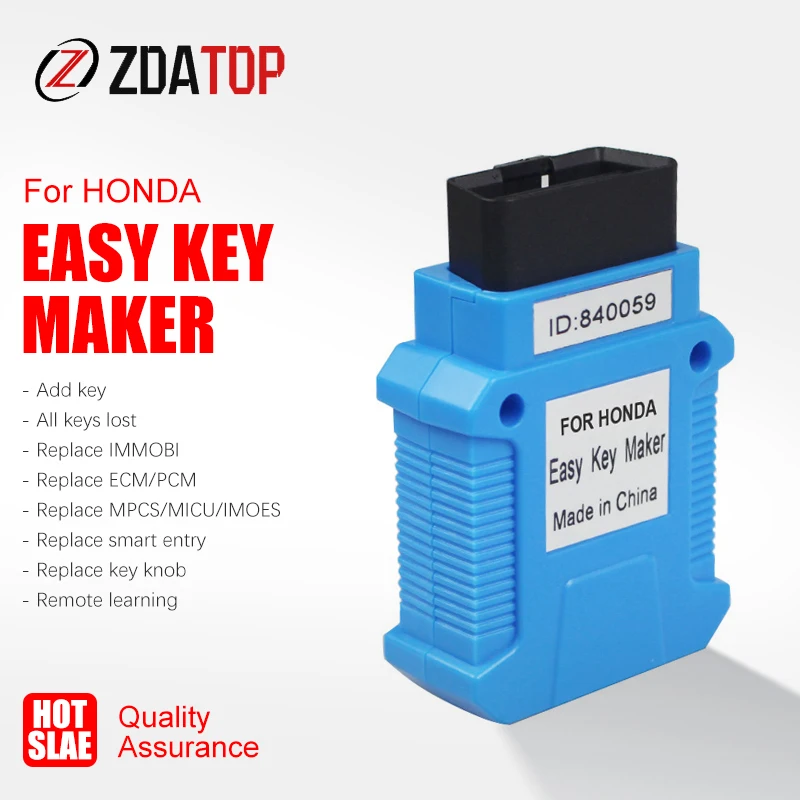 Новейший для Honda Easy Key Maker ключевой программатор регистрационный ключ от OBDII Quick