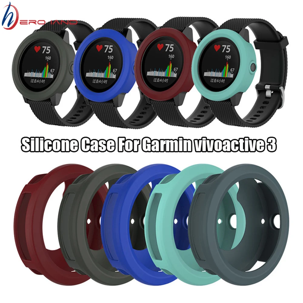 Силиконовый чехол для наручных часов Garmin Vivoactive3 Samrt защитная рамка из ТПУ Vivoactive 3