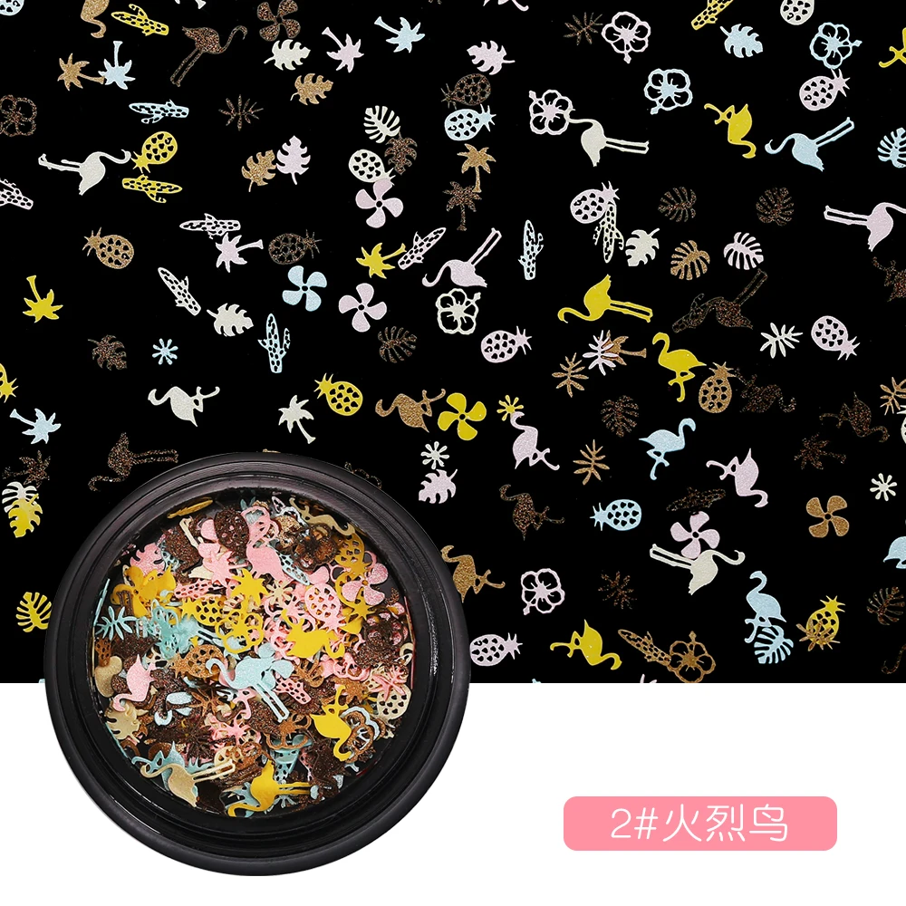 Синий зоопарк Макарон лист для ногтей красочные милые птицы наклейки цветок