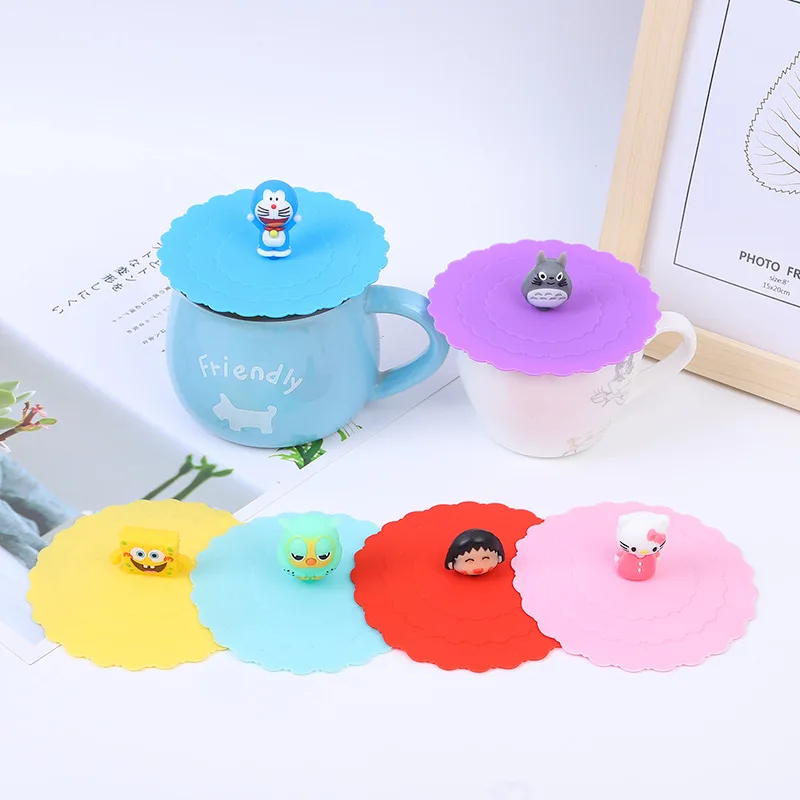 Герметичная, силиконовая крышка для чашек, термостойкая многоразовая герметичная крышка, кухонные аксессуары, чайная чашка, уплотнительная крышка, крышки для чашек