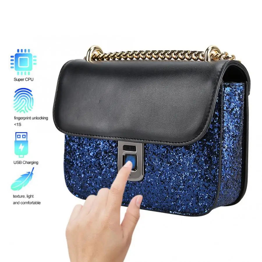 Смартфон Fipilock кожаный с защитой от кражи и блестками | Безопасность защита