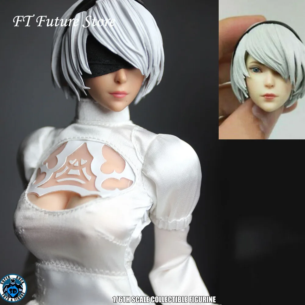 Супер утка SET026 1/6 весы НИР: автоматы 2B YoRHa женский манекен головы лепить резные