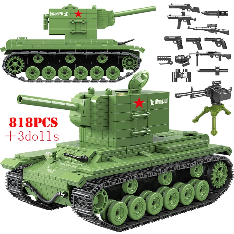 Конструктор Военный советский Россия кВ 2 Тяжелые строительные блоки город