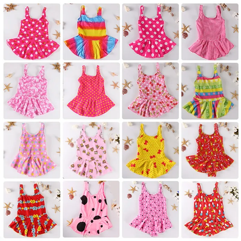 

2021 New Child Kids Toddler Baby Girls Floral Print Ruffles One Piece Swimwear Swimsuit Bathing Suit Bikini Biquini Summer