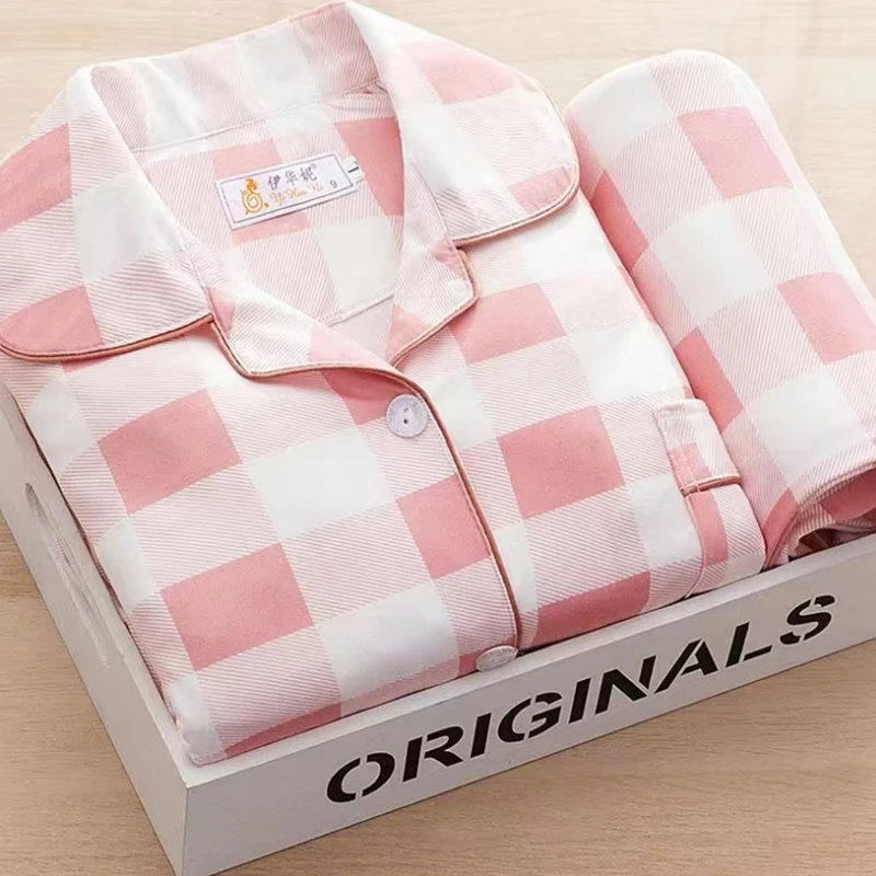 2021 пижамный комплект Женская весенне летняя Пижама для женщин Повседневный