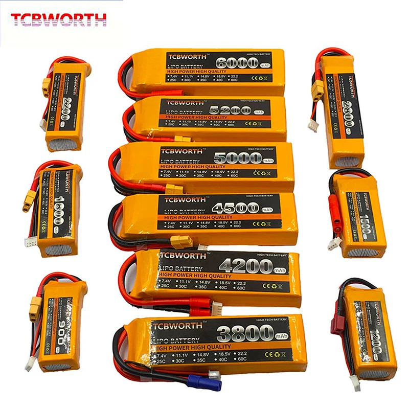 Новые 3S RC игрушки LiPo Батарея 11 1 V 1800 2600 3500 4500 5200 6000 мА/ч 25C 35C 60C для радиоуправляемый