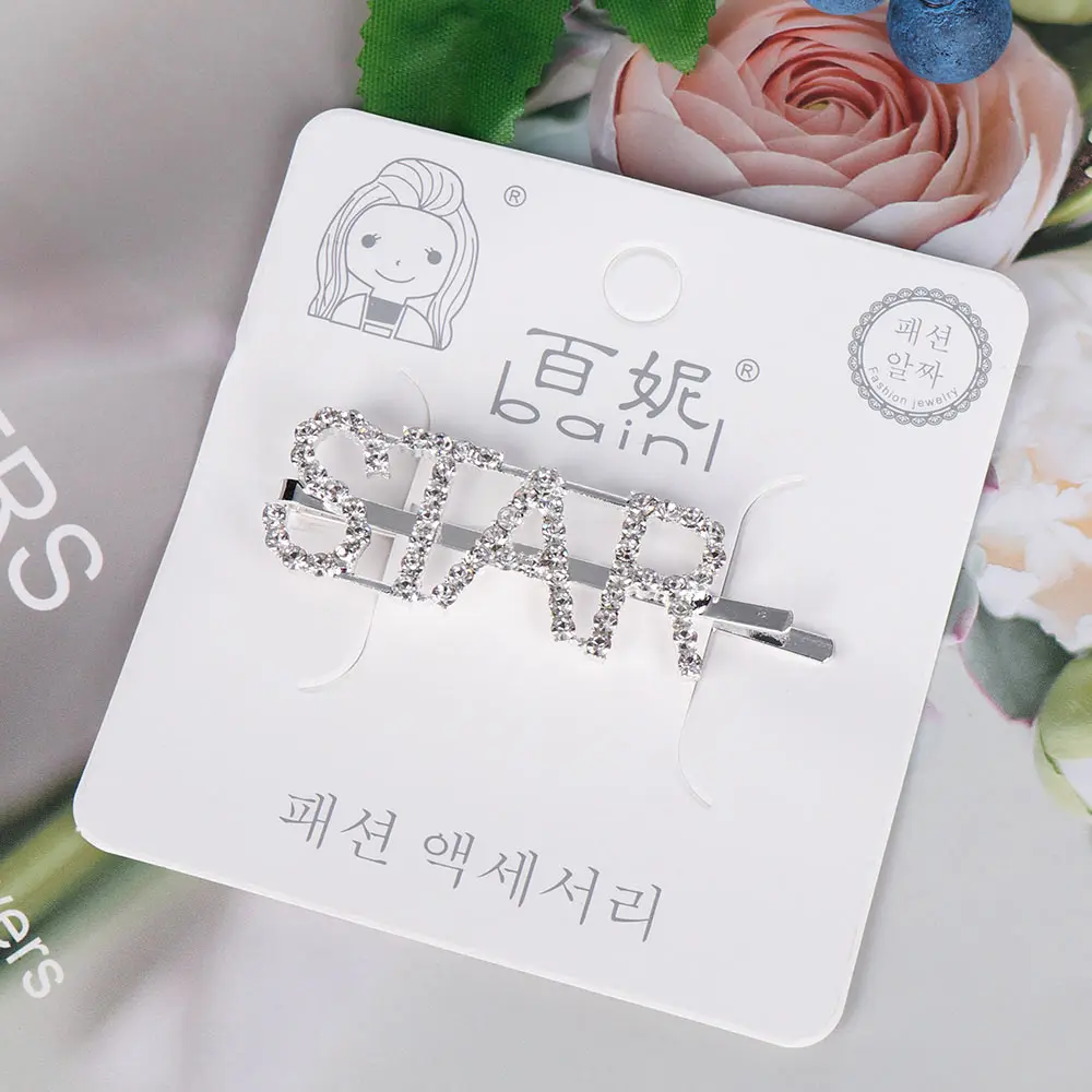 Заколки для волос с надписью женщин аксессуары 1 шт. | Красота и здоровье