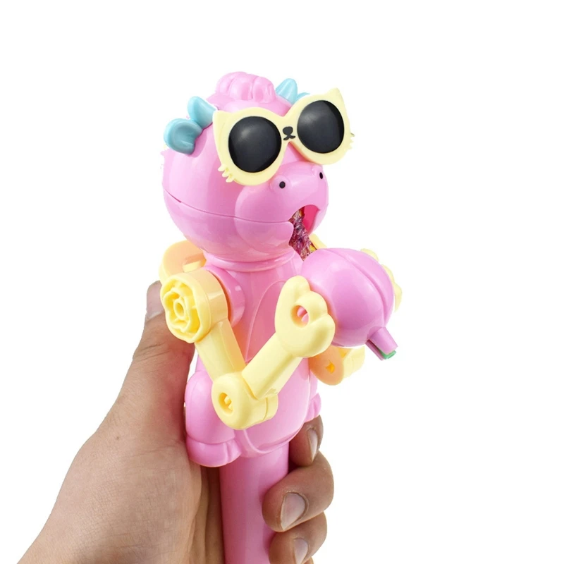 

Creative Kids Eating Lollipops Robot Lollipop Candy Stand Holder Educational Toy 54DF