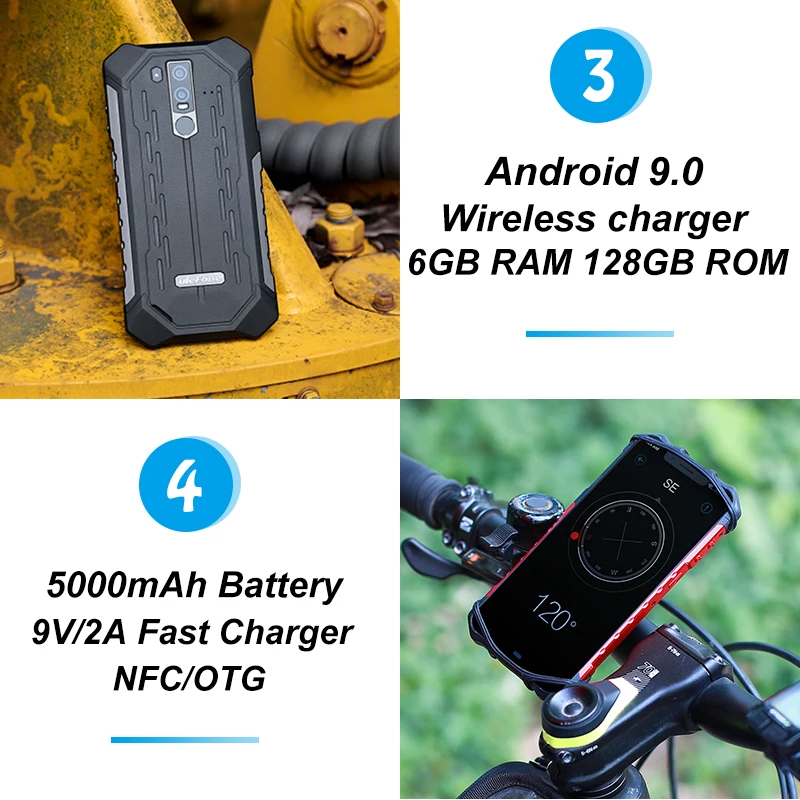 Ulefone Armor 6S прочные мобильные телефоны 6 2 &quotHelio P70 6G + 128G 16MP 8MP Face ID NFC Беспроводная