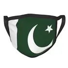 Маска для лица противотуманная Пылезащитная, не одноразовая, с флагом Пакистана