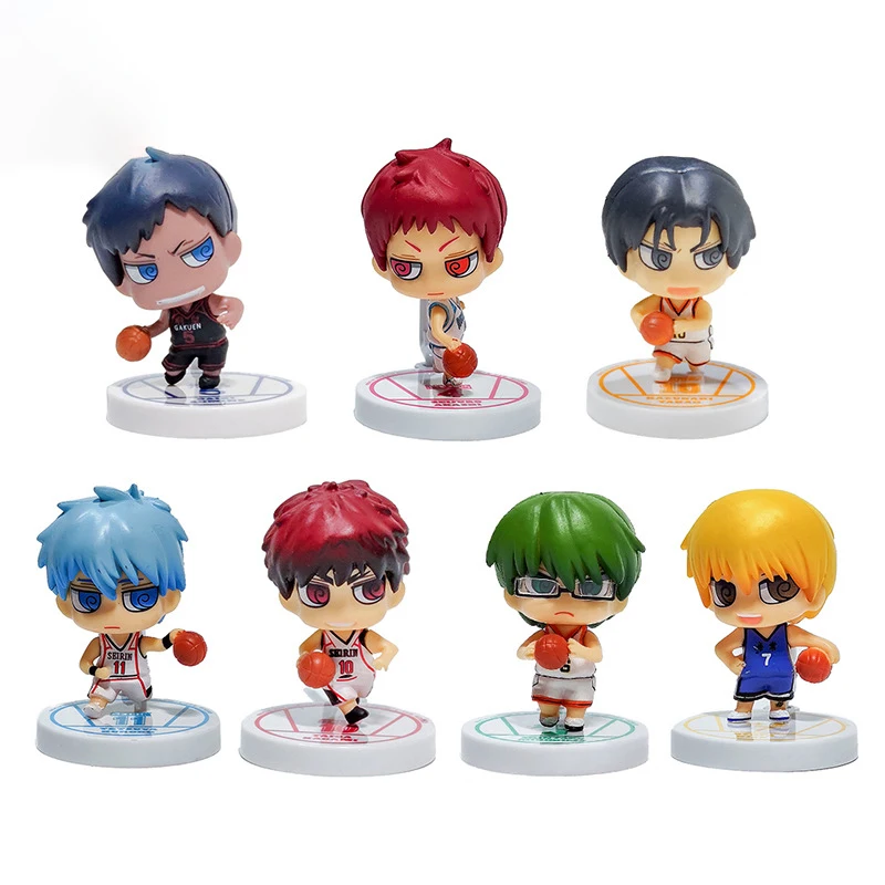 Аниме экшн фигурки Kuroko Tetsuya Kagami Taiga 7 шт./лот|Игровые и трансформеры| |