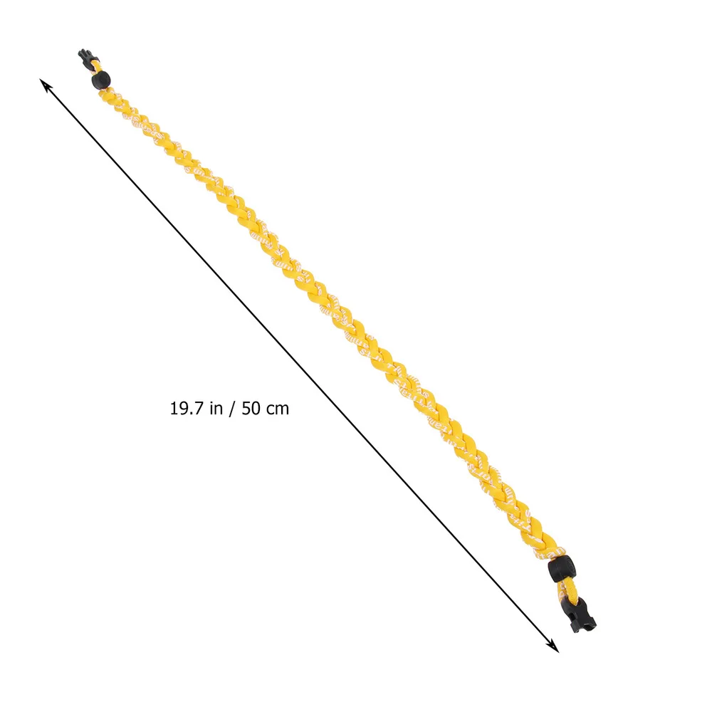 

Titanium Ionic Braided Sports Necklace for Baseball / Softball / Soccer (Black)