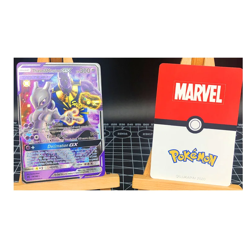 Juego de Pokemon GX y tu nombre, colecci&oacute;n de cartas de Anime, pasatiempos, coleccionables, 9 unids/set-1