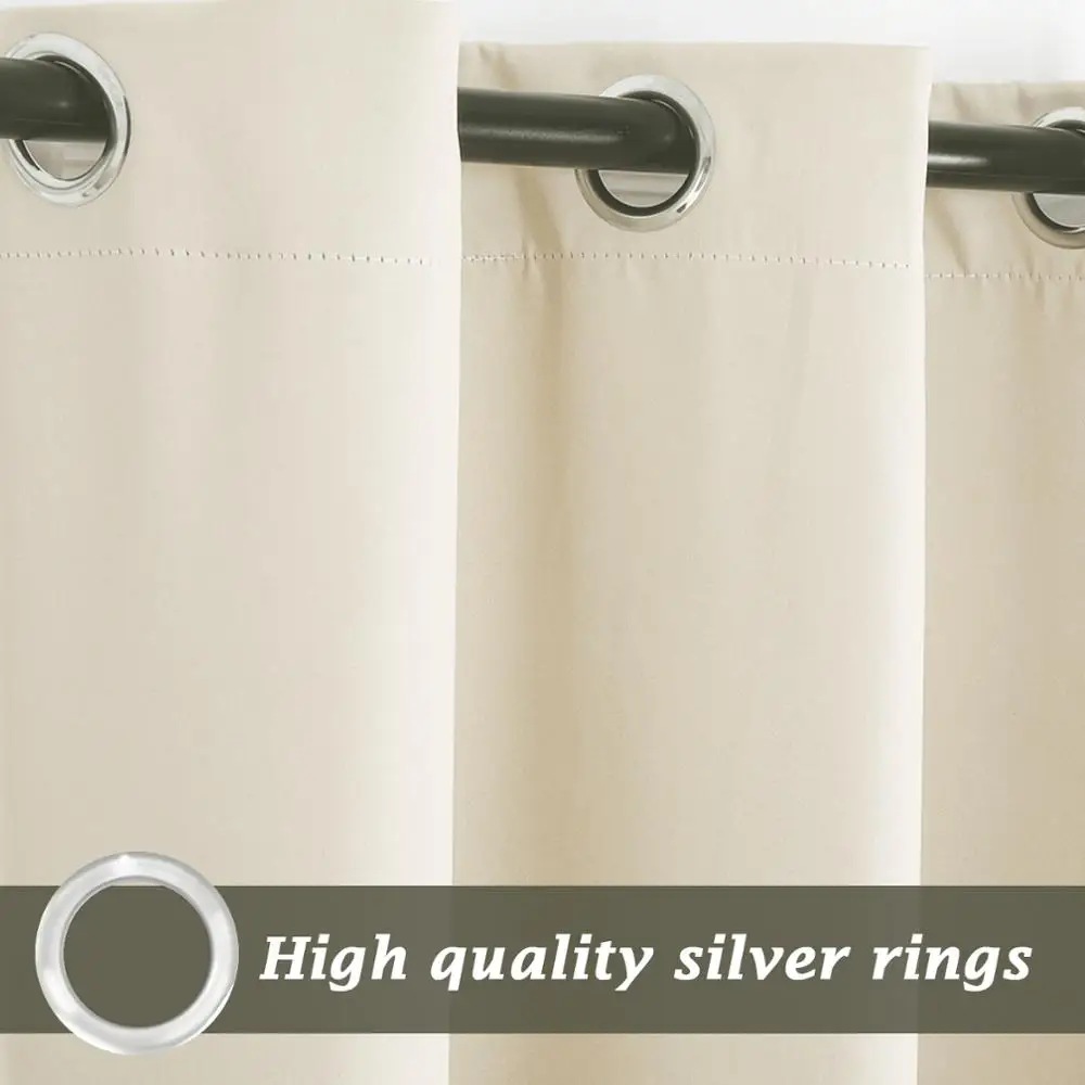 Outdoor Curtains for Patio Rustproof Grommet Top Waterproof Window Curtain Drapes Porch Pergola Cabana Gazebo and Sun Room | Дом и сад