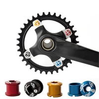 5pcs mtb road bike chainring bolts singledouble disc crankset chain wheel screws aluminum alloy bicycle crankset nail