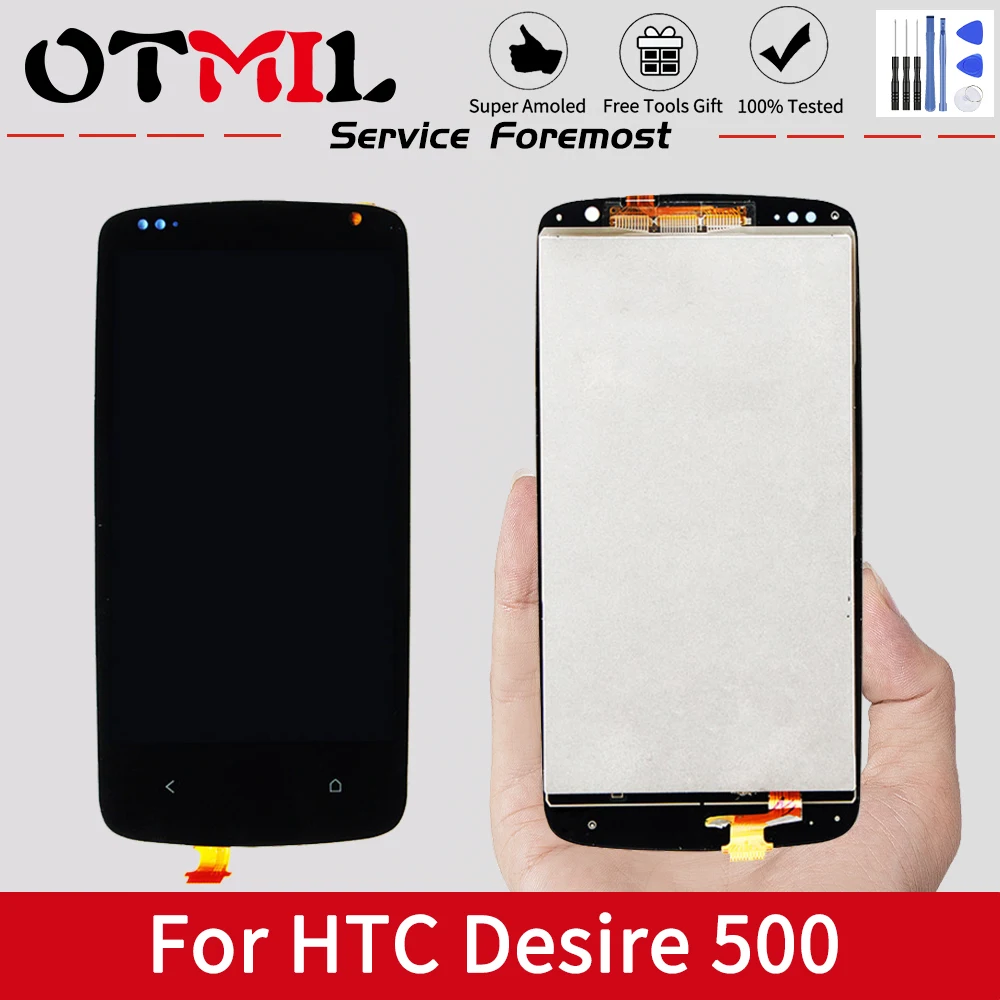 OTMIL 4 3 &quotдля HTC 500 ЖК дисплей аналого цифровой преобразователь для Desire Дисплей