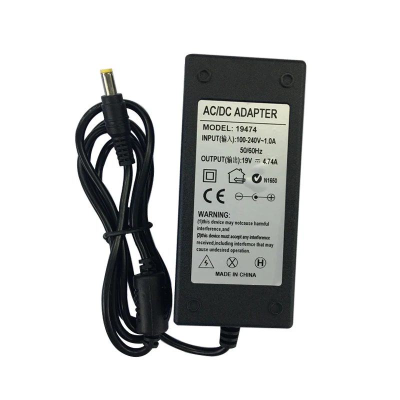 

19V Power Supply AC Adapter 19 V 4.74A 3.42A Laptop Charger Desktop Adapter Power Supply DC 19V With EU US Plug Notebook Charger