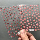 1 лист 3D медовые персиковые наклейки для дизайна ногтей 5D мягкие рельефы рельефные клейкие украшения для дизайна ногтей красные вишни наклейки для ногтей оптом