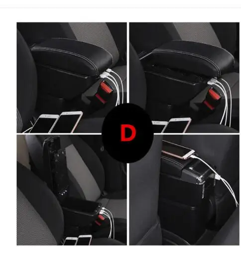 Центральный подлокотник для Hyundai Accent Tegas 2 Almera с USB интерфейсом|Подлокотники| |
