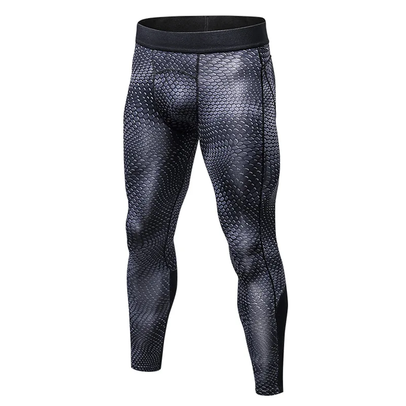 snake pants Fanceey, зимние кальсоны, мужское термобелье, быстросохнущее, стрейч, термо нижнее белье, теплое, для фитнеса, компрессионное нижнее белье - Цвет: snake pants