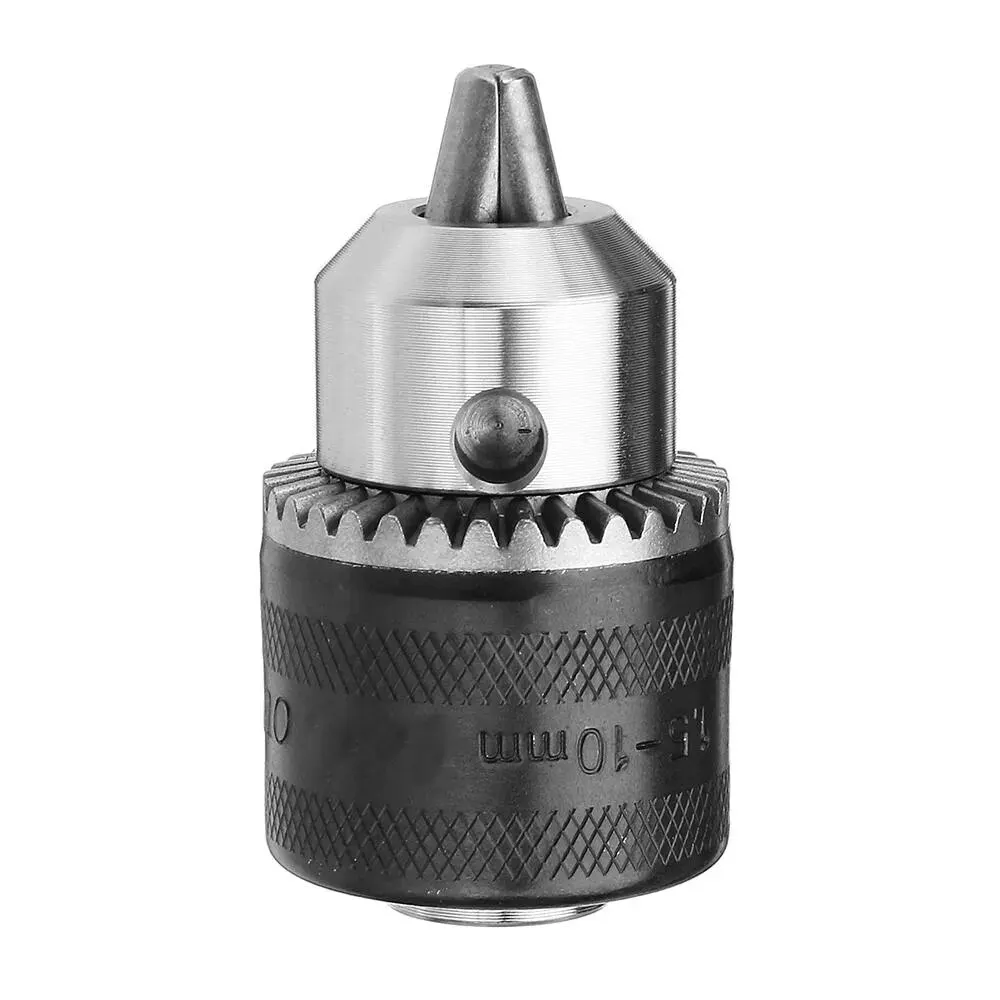 

1.5-10mm 3/8 Hex Shank Metal Drill Chuck Key Drilling Three-Jaw Quick Change Bit Adapter Converter Woodworking Power Tool