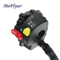 moflyeer 78 motorcycle handlebar switch assembly horn highlow beam headlight fog light warning light push button switches