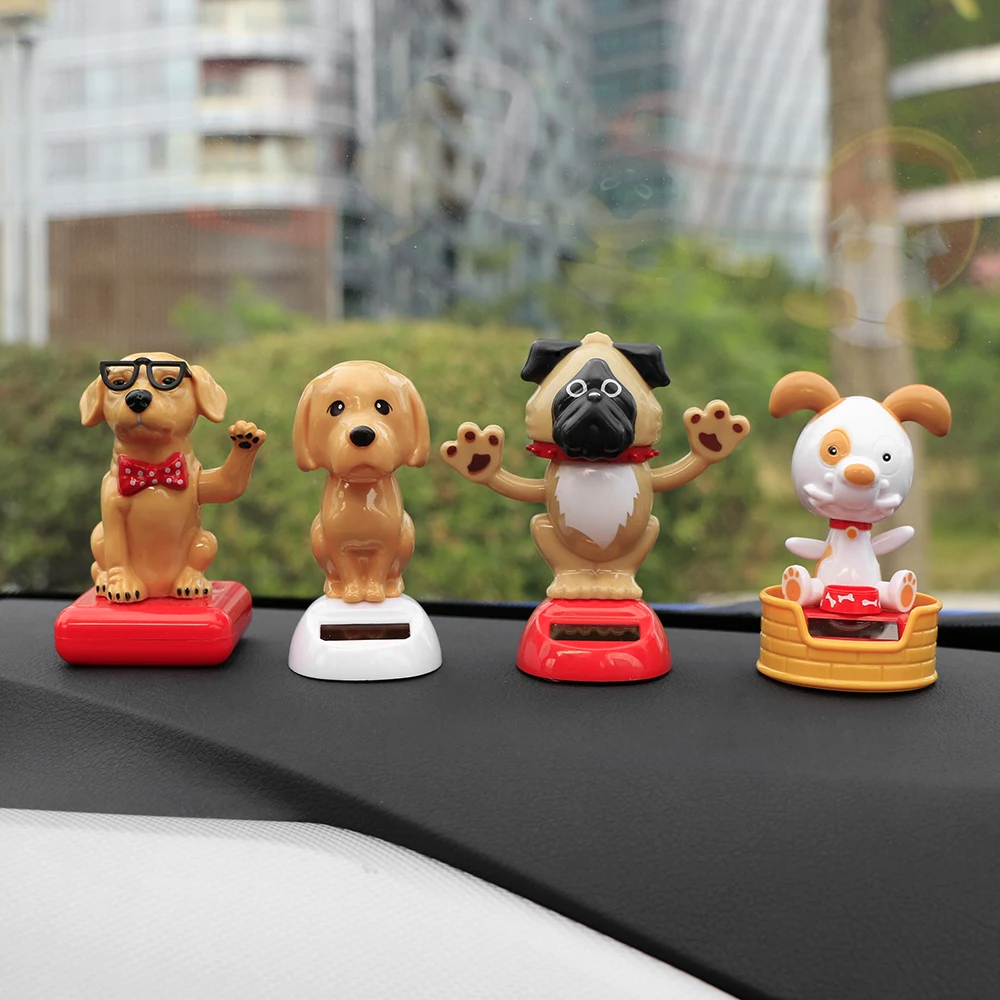 Автомобильный орнамент ABS на солнечных батареях тряски качели головы собаки