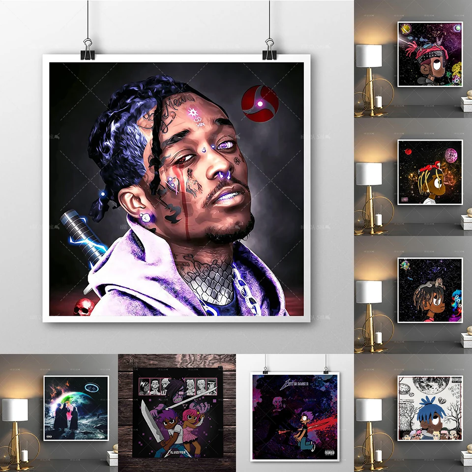 

Modern Home Decor Anime Posters Lil Uzi Vert Wall Art HD Canvas Painting Poster And Prints Picture Kid Bedroom Living Room Decor