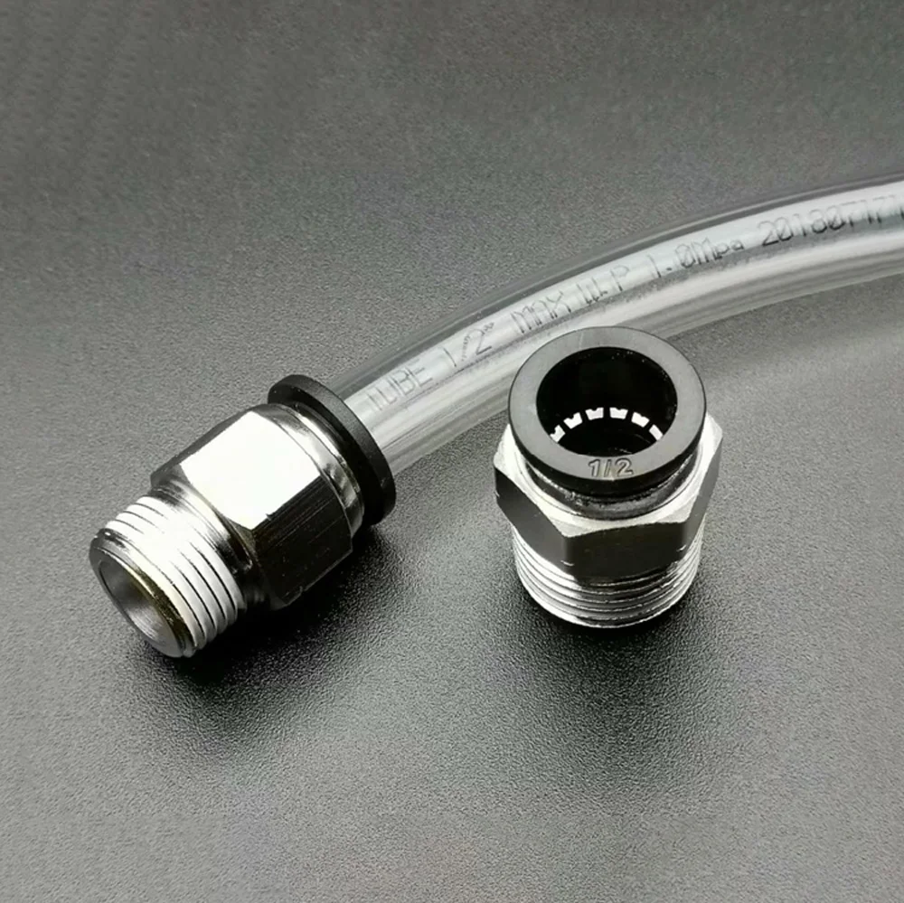 1/" 1/4" 3/" NPT Мужской x Fit 5/32" до 1/" OD трубка пневматические фитинги нажимной разъем