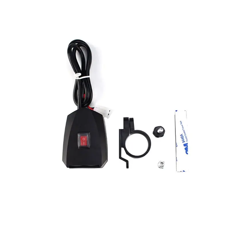 10 в 80 водонепроницаемый электрический велосипед мотоцикл руль двойной USB