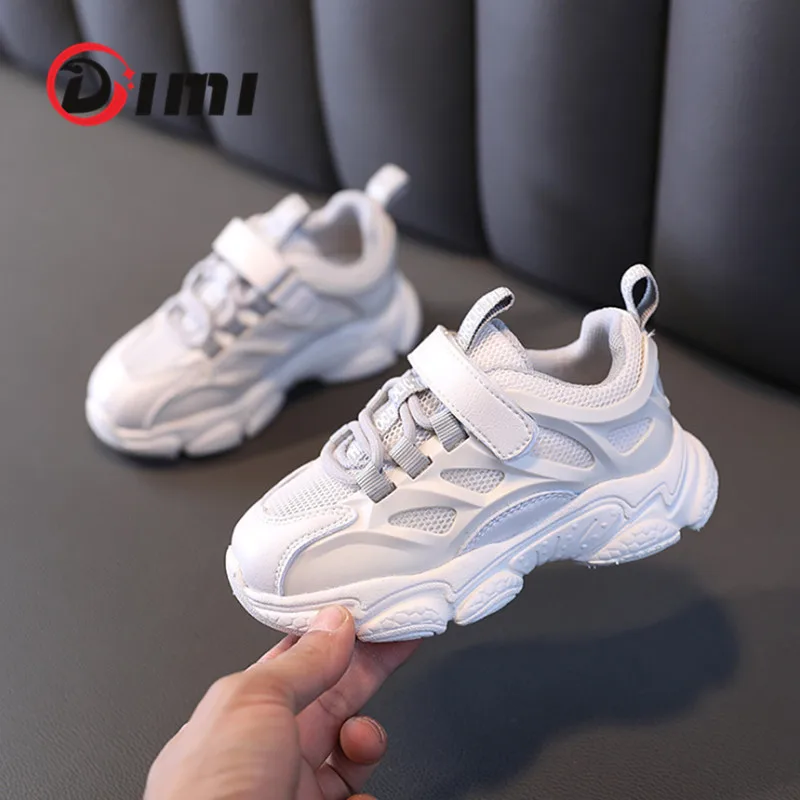 

DIMI High Quality Spring Chidren Shoes For Boys Girls Fashion Breathable Mesh Kids Sport Shoes Soft Non-Slip Casual Baby Sneaker