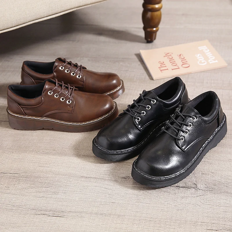 

Natascha Casual Woman Shoe 2020 Modis Oxfords Women's Round Toe flat with Female Footwear Cute Leather Dress women flats