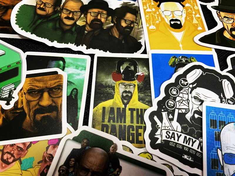 Наклейки во все тяжкие для ноутбука чемодана велосипеда скейтборда 50