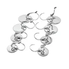 10 шт. французские Серьги-Крючки из нержавеющей стали, подходят для 8, 10, 12, 14, 16, 18, 20 мм, кабошон, камея, пустая основа, оправы для самостоятельного изготовления ювелирных изделий