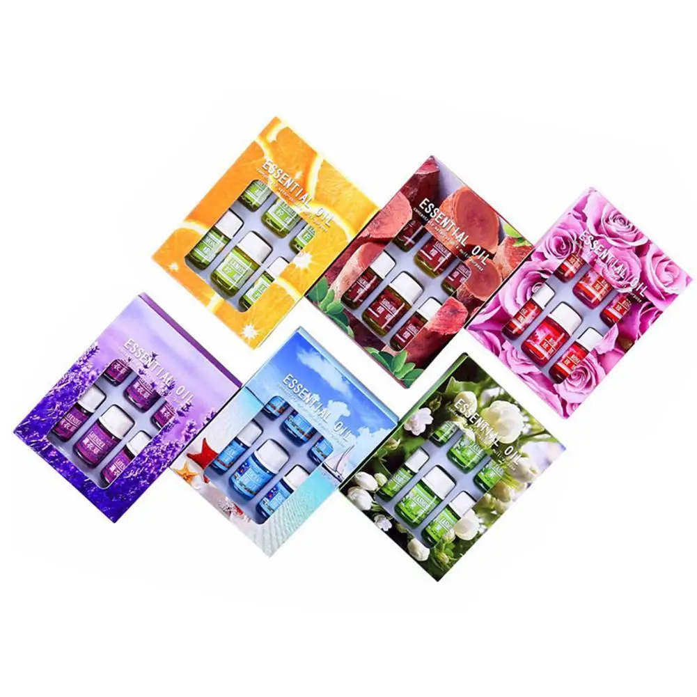 Эфирное масло для ароматерапии 6 шт./компл. розовое лавандовое эфирное массажа