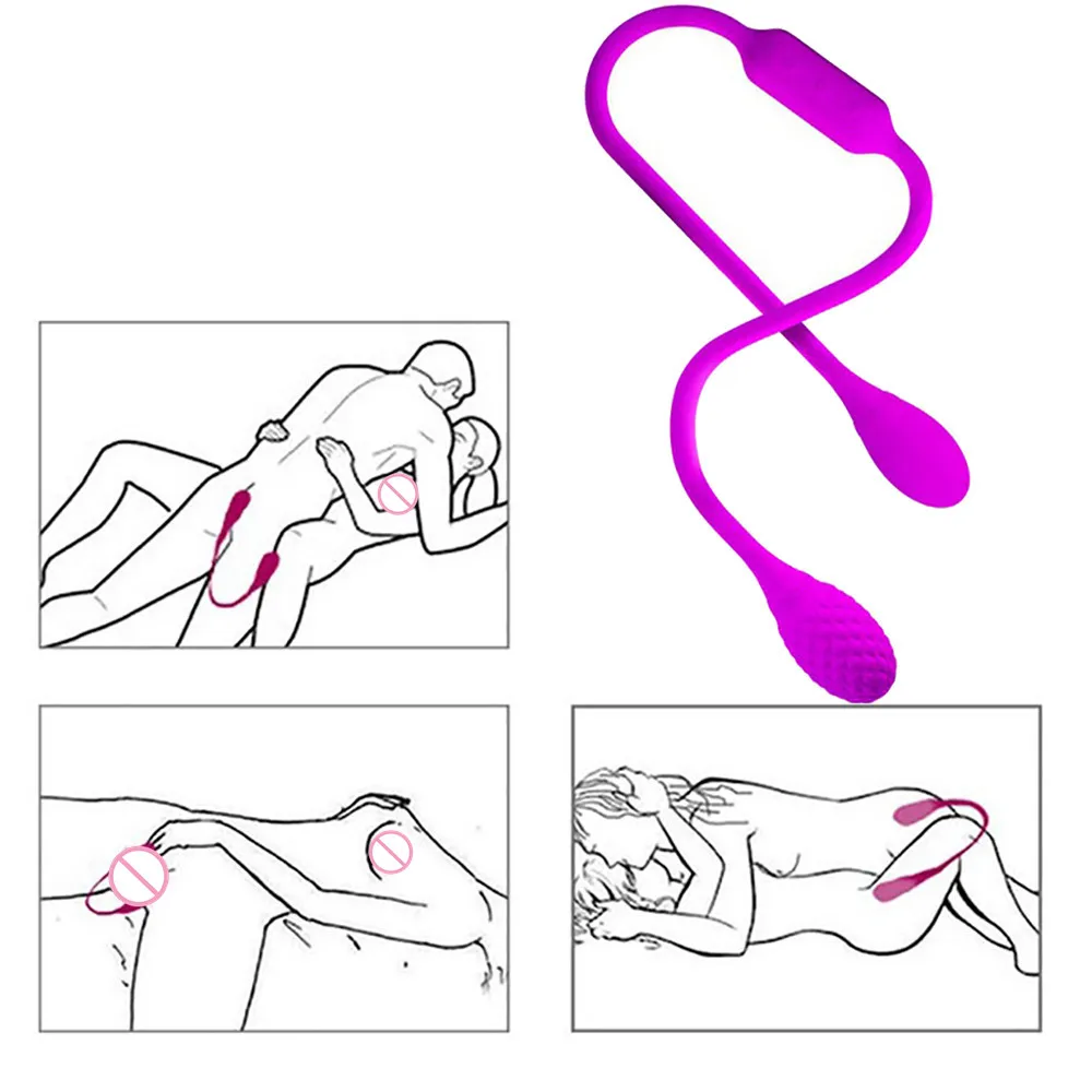 Двойной струнный вибратор G spot Стимулятор клитора Анальный Анальная пробка