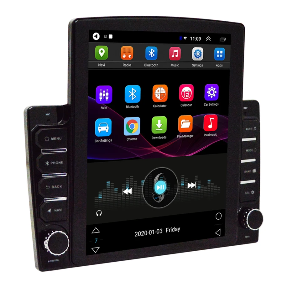 2DIN 10 1 &quotAndroid 9 автомобильный стерео радио GPS навигация вертикальный экран HD