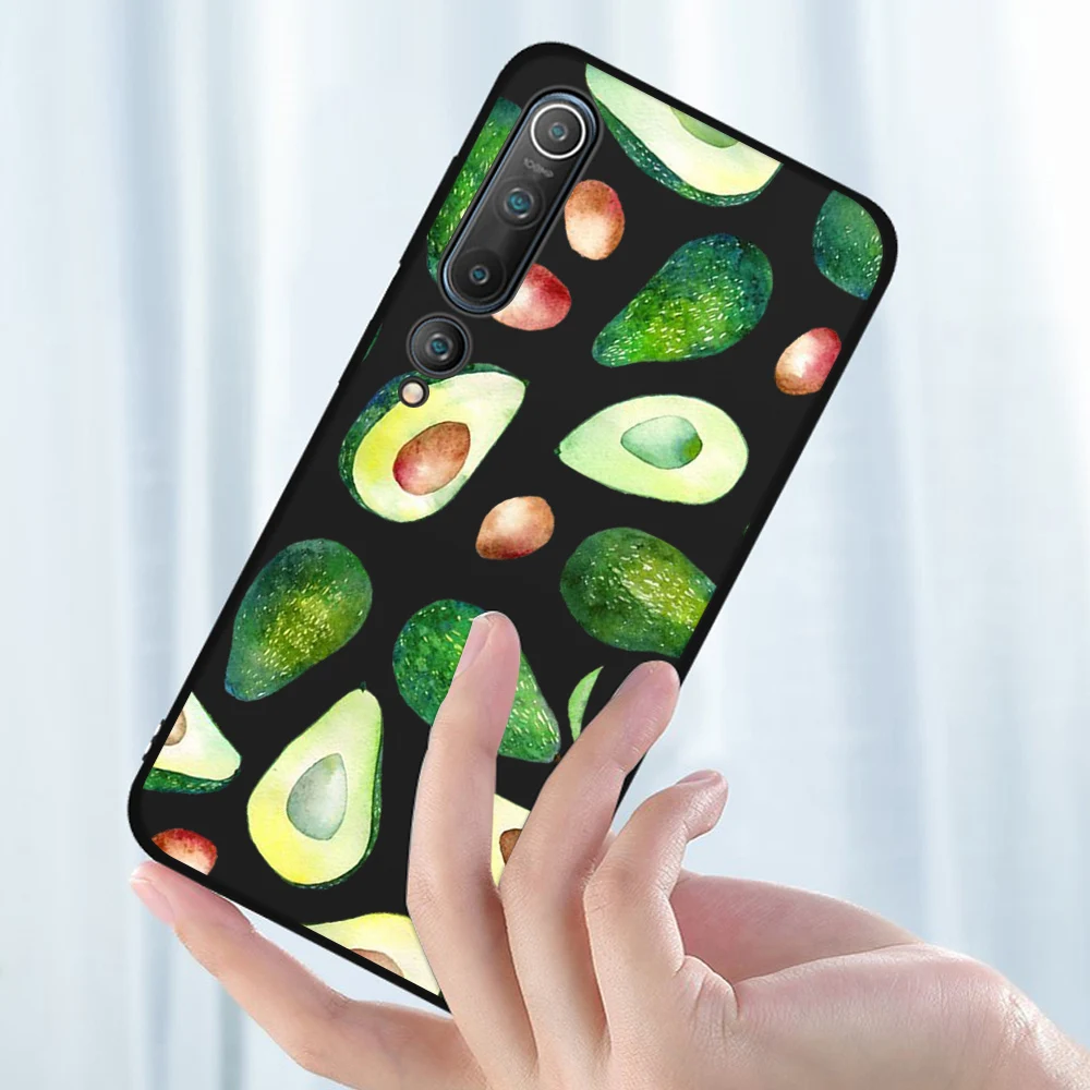 

Cute Avocado Fruit Case For Xiaomi Redmi Note 10 9 8 7 9T 8T Pro MAX 9A K40 MI Note 11 10 9 10T Pro SE F3 X3 Soft TPU Phone Back