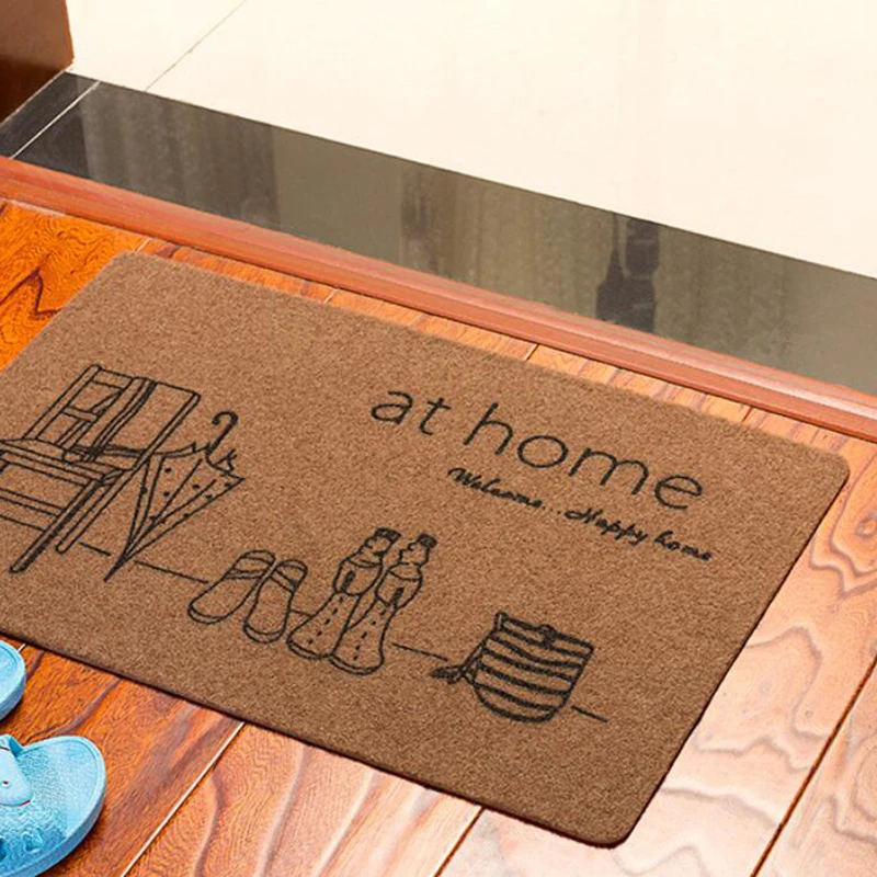 Приветственный напольный коврик входная дверь печатных дверной ковер с