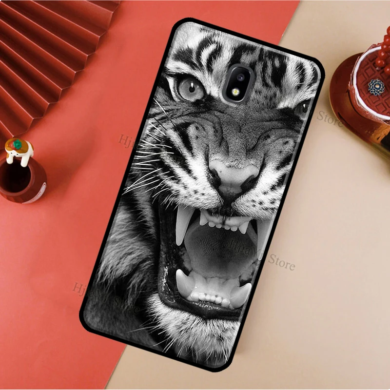Чехол с гепардой пантерой тигром львом для Samsung Galaxy J1 J3 J4 J5 J6 J7 2016 2017 A3 A5 A6 A8 A9 J2 Core J8