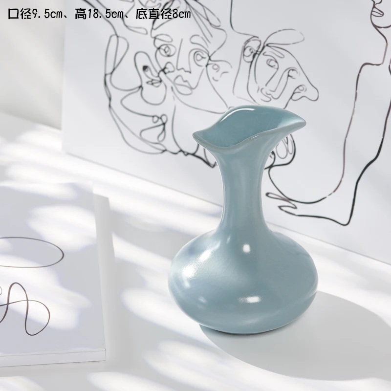 

Retro Vintage Vase Living Room Dried Flowers Flower Pot Vase Decoration Home Wedding Greece Adornos Para Casa Bedroom Decoration